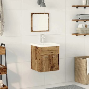 Fürdőszobai Bútor Szett 3 pcs Öreg fa 41 x 38.5 x 46 cm Faanyag