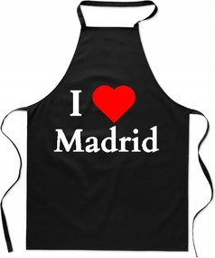Konyhai kötény nyomtatás I Love Madrid Szeretem Madrid Spanyolország