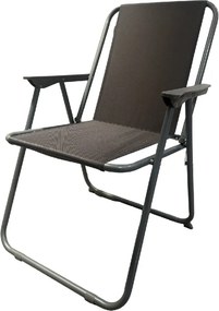 ÖSSZECSUKHATÓ KERTI SZÉK, SZÜRKE, 53 x 59 x 76 CM