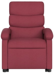 bordó szövet dönthető elektromos álló masszázsfotel