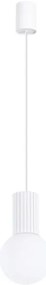 Sollux SL.1709 - Csillár zsinóron HALO 1xG9/8W/230V átm. 12 cm fehér
