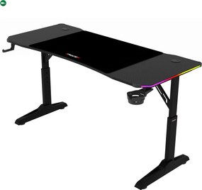 LUMEN RGB LED gamer asztal 120 × 60 cm