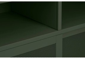 Sötétzöld fém szekrény tolóajtóval 90x180x40 cm Veep – Unique Furniture