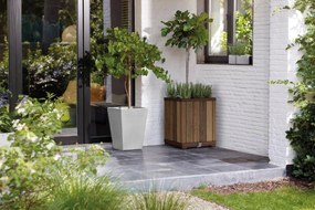 Keter Deco Square Magas virágcserép, diófa