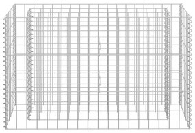 horganyzott acél gabion magaságyás 90 x 30 x 60 cm