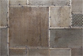 Design fotótapéta Flizelin falra Metál minták 152x104 Ragasztó