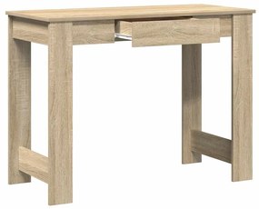 sonoma tölgy színű szerelt fa íróasztal 100x45x75 cm