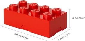Uzsonnás doboz 10 x 20 x 7,5 cm, többféle - LEGO szín: fehér