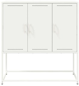 fehér acél magasszekrény 100,5 x 39 x 107 cm