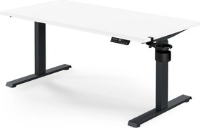 Elektromos íróasztal magasságállítással ergonomikus antracit-fehér, 1400x700 mm: ARIA