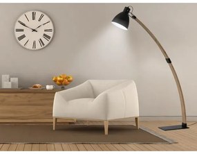 Állólámpa 1xE27/60W/230V kőris/fekete