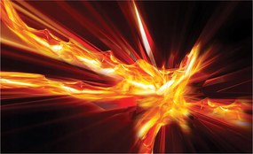 Flizelin fotótapéta Tűz absztrakt Lángok energiája 350x250 +ragasztó