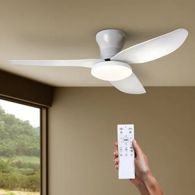 Brilagi - LED állítható mennyezeti ventilátor 30W 230V 3000-6500K fehér + DO
