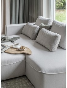 Krémszínű kinyitható sarokkanapé ("U" alakú) Homely Tommy – Miuform