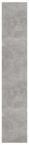 betonszürke térelválasztó könyvszekrény 80x30x166 cm