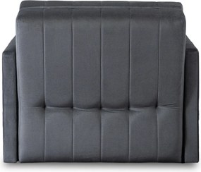 Egyszemélyes ágyazható fotel szürke, VERO