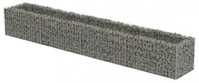 horganyzott acél gabion magaságyás 360 x 50 x 50 cm