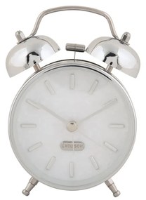 Karlsson 6009CH design ébresztőóra ezüst, átmérő 12 cm