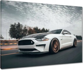 Vászonkép 80x60 Fehér Ford Mustang Auto
