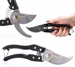 Metszőolló kézi kerti olló bokor acél Éles Erős 22mm