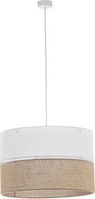 TK LIGHTING 6573 LINOBIANCO Ernyős Függesztett Lámpa Fehér, Barna E27 IP20