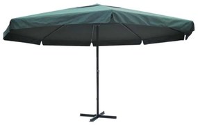 vidaXL zöld alumínium napernyő 500 cm