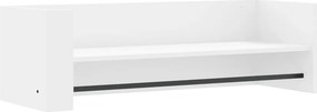vidaXL fehér szerelt fa fali polc 100 x 35 x 30,5 cm