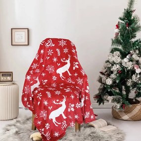 Mikro plüss pléd Homa pléd Christmas Deer 150x200 cm