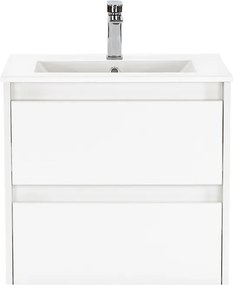 Porto 60 alsó fürdőszoba bútor mosdóval fehér színben