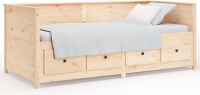 vidaXL tömör fenyőfa kanapéágy matrac nélkül 80 x 200 cm