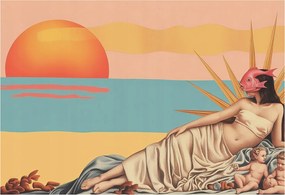 Fotótapéta Flizelin Dekoratív Hálószoba Nyugati szürrealizmus 152x104