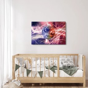 Kép - Földgolyó az áram alatt (90x60 cm)