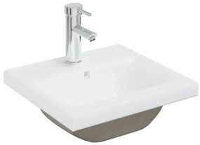 mosdószekrény beépített medencével csapteleppel Sonoma tölgyfa