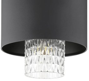 Eglo 39978 - Csillár zsinóron SAPUARA 3xE27/40W/230V fekete