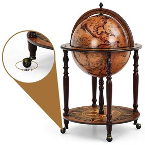 Földgömb alakú bárszekrény