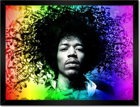 Poszterek keretben 40x30 Szivárvány Hendrix