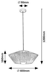 Rabalux 72150 - Csillár zsinóron RAVEN 1xE27/6W/230V