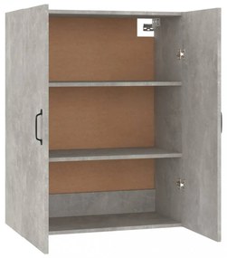 betonszürke szerelt fa függőszekrény 69,5 x 34 x 90 cm