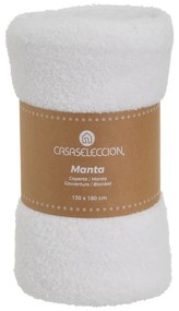 Fehér sherpa takaró 130x160 cm Sherpa Bouclé – Casa Selección