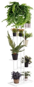Fém állvány a virágokra, fehér, BAMIR TYP 2