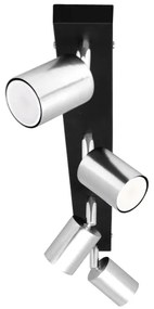 LED Spotlámpa TUNE 4xGU10/4,8W/230V matt króm/fekete