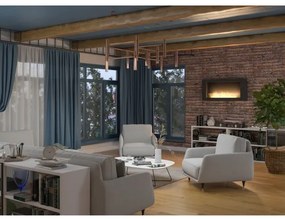 InFire - Fali BIO kandalló 120x56 cm 3kW fekete