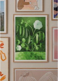 Poszter 50x70 cm Peas in Bloom – Anna Ravn Bjørn – The Poster Club