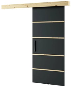 Tolóajtó 90 cm Lovella (artisan tölgy + matt fekete). Akció -6%. 1043547