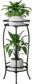 Virágágyás Fém Álló Növénytartó Virágtartó 2 Szintes
