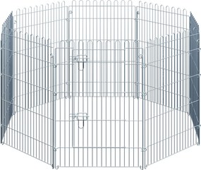 PawHut Puppy Playpen - Kutya Játszótér és Kiskutya Kerítés 8 részes B63 x H91 cm | Aosom