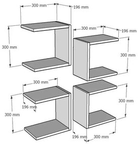 Fali polc Base - Anthracite