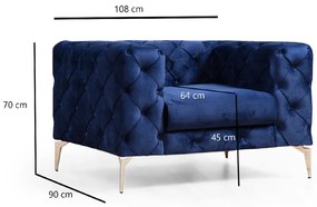 Como karosszék Navy Blue