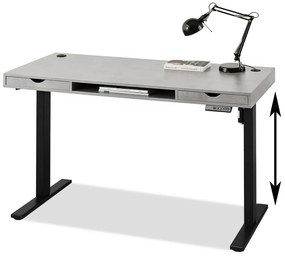 PC asztal Osto 140 (beton + fehér). 1109836