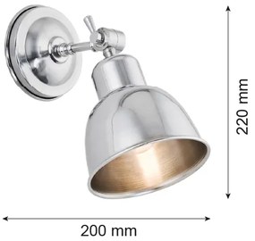 Argon 3172 - Fali lámpa EUFRAT 1xE27/60W/230V